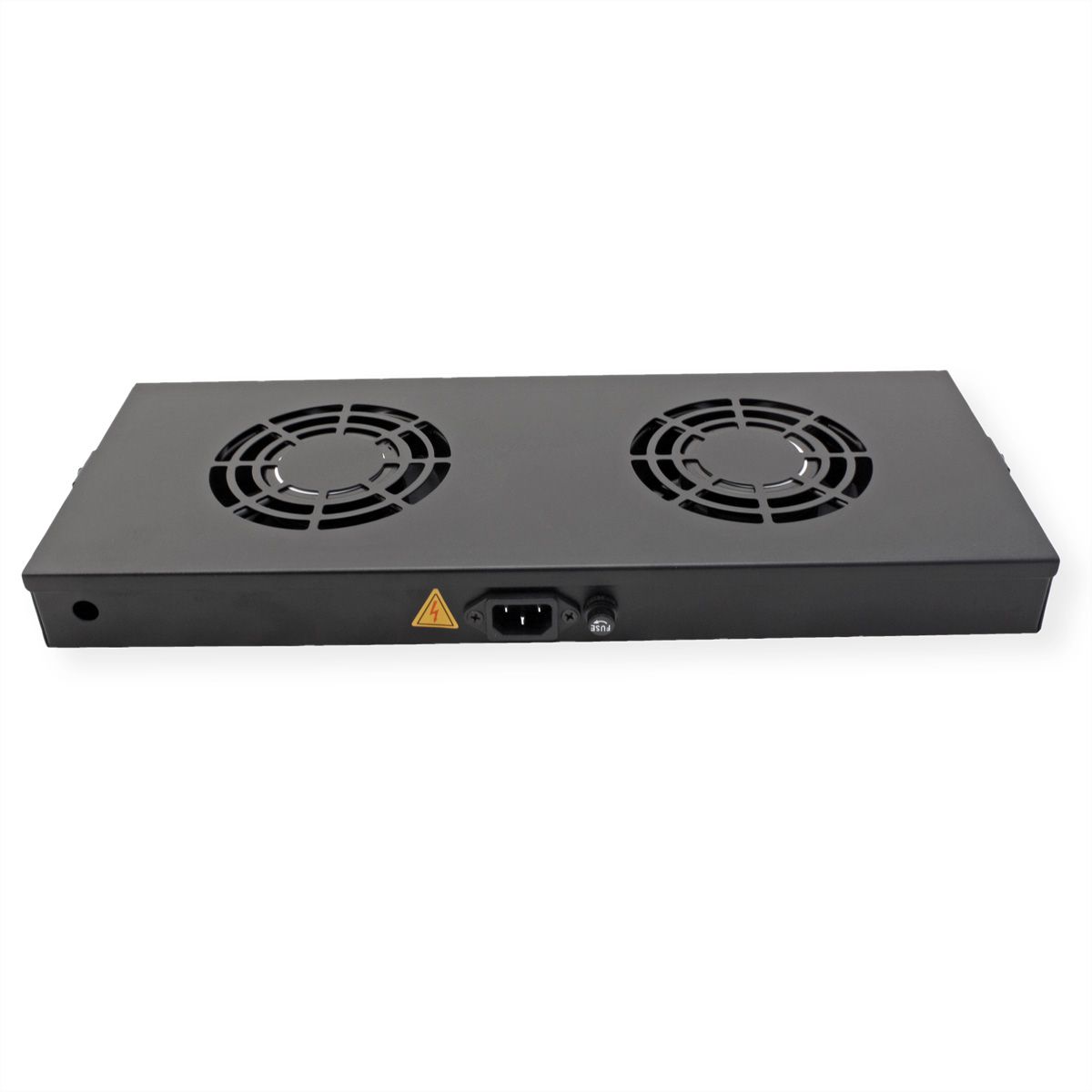 ROLINE 19" Unité de ventilation, 2 ventilateurs, ON/OFF, noir