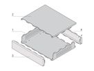 Mallette de bureau Interscale SCHROFF, perforée, 133 mm, 399 mm, 221 mm