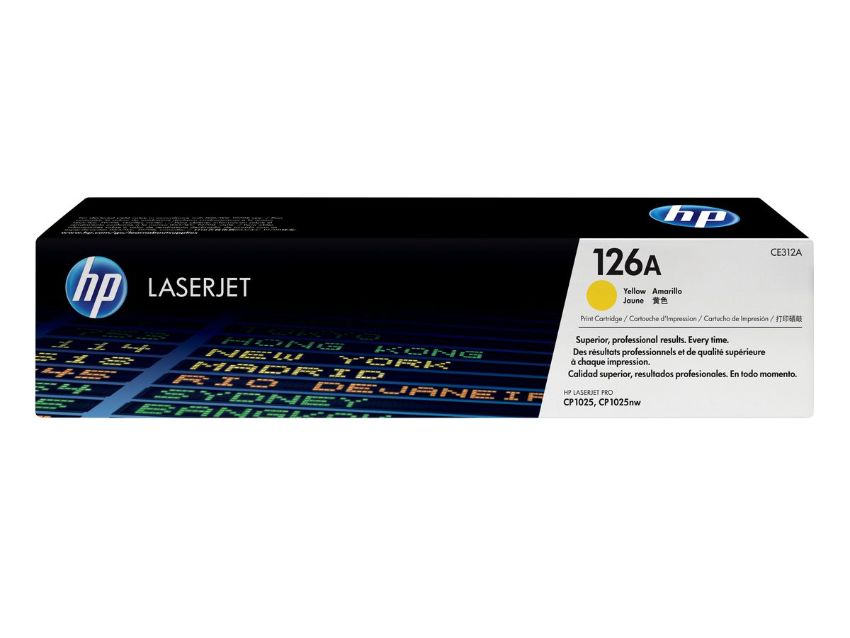 HP 126A toner LaserJet jaune authentique