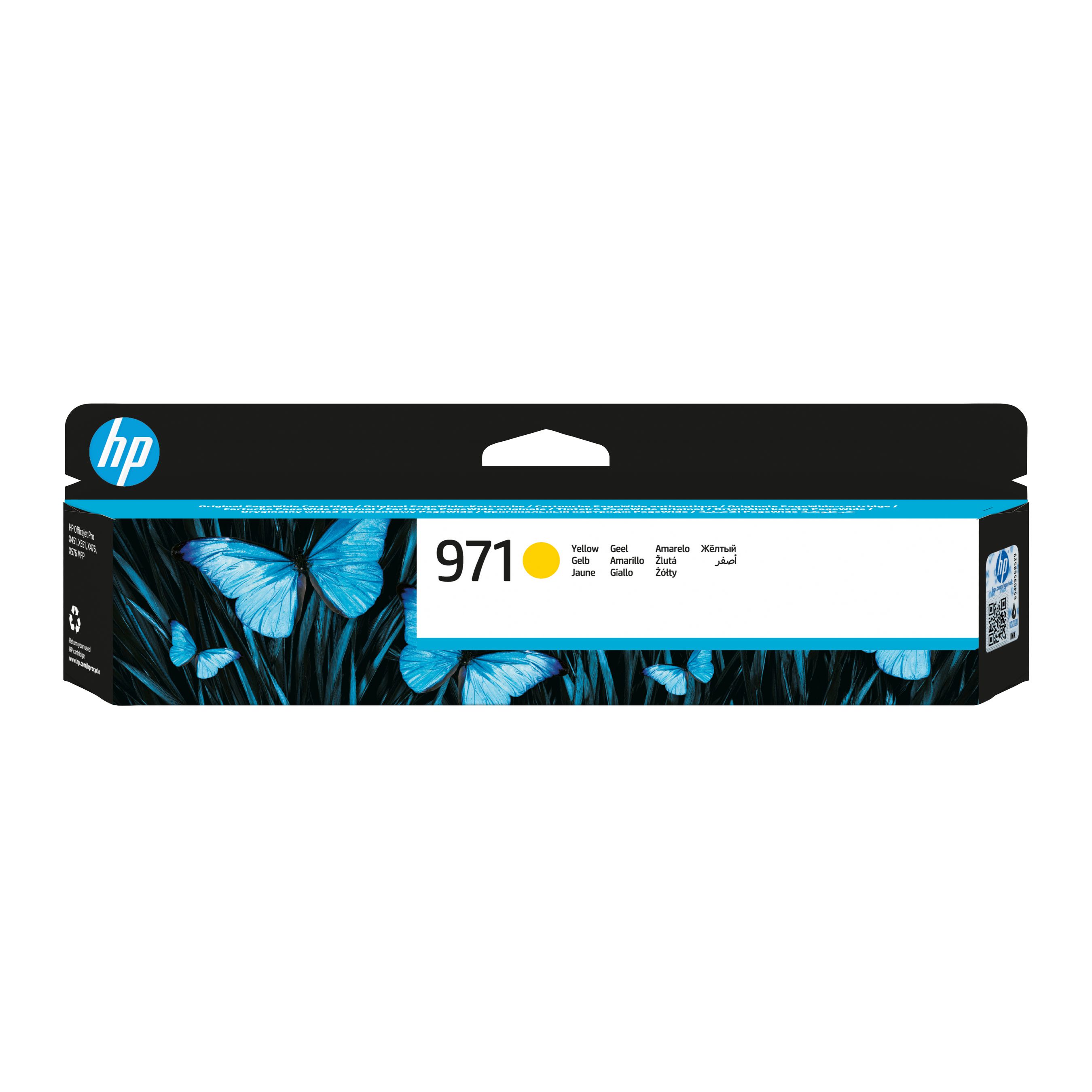 HP 971 cartouche d'encre jaune authentique