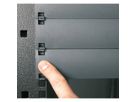 Caches plastiques 19" 1 UH, RAL 7035 gris clair, 10 pièces, gris