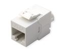 ROLINE Keystone Cat.6A (Classe EA)non blindé, sans outil, SLIM, extra-court, blanc