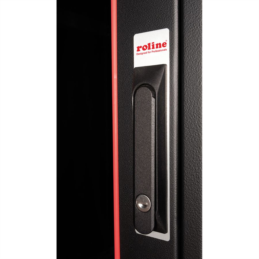 ROLINE 19" Baie réseau Pro 47U, 600x800 LxP Porte verre noir