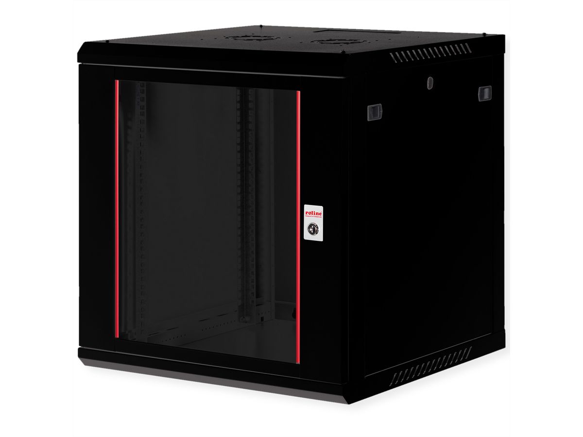 ROLINE 19" Boîtier mural Basic Plus 12U, 600x600 LxP noir
