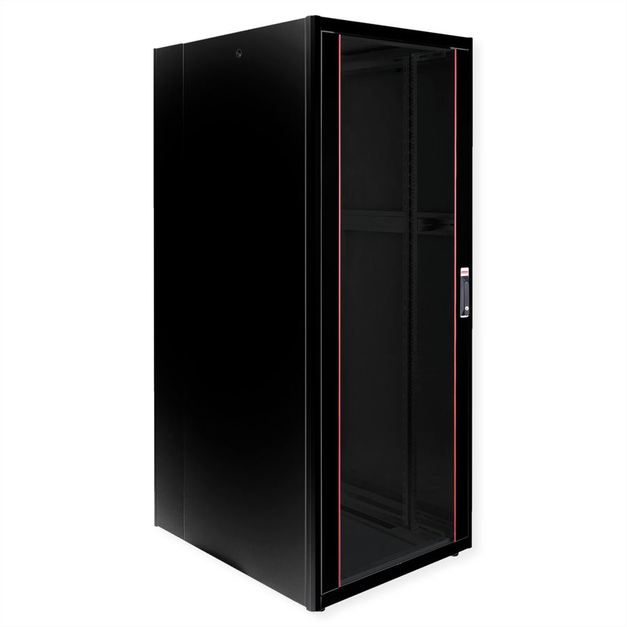 ROLINE 19" Baie réseau Basic 42U, 800x1000 LxP Porte verre noir
