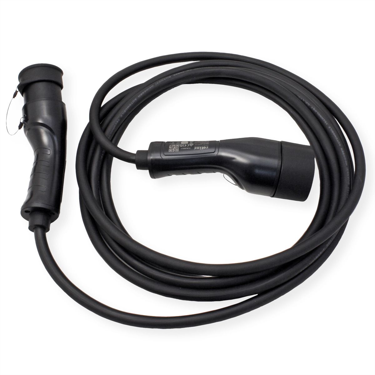 ROLINE Câble de recharge VE type2, 1-Phase, 250VAC (1P+N+E), 32 A, 7,4 kW, 5 m