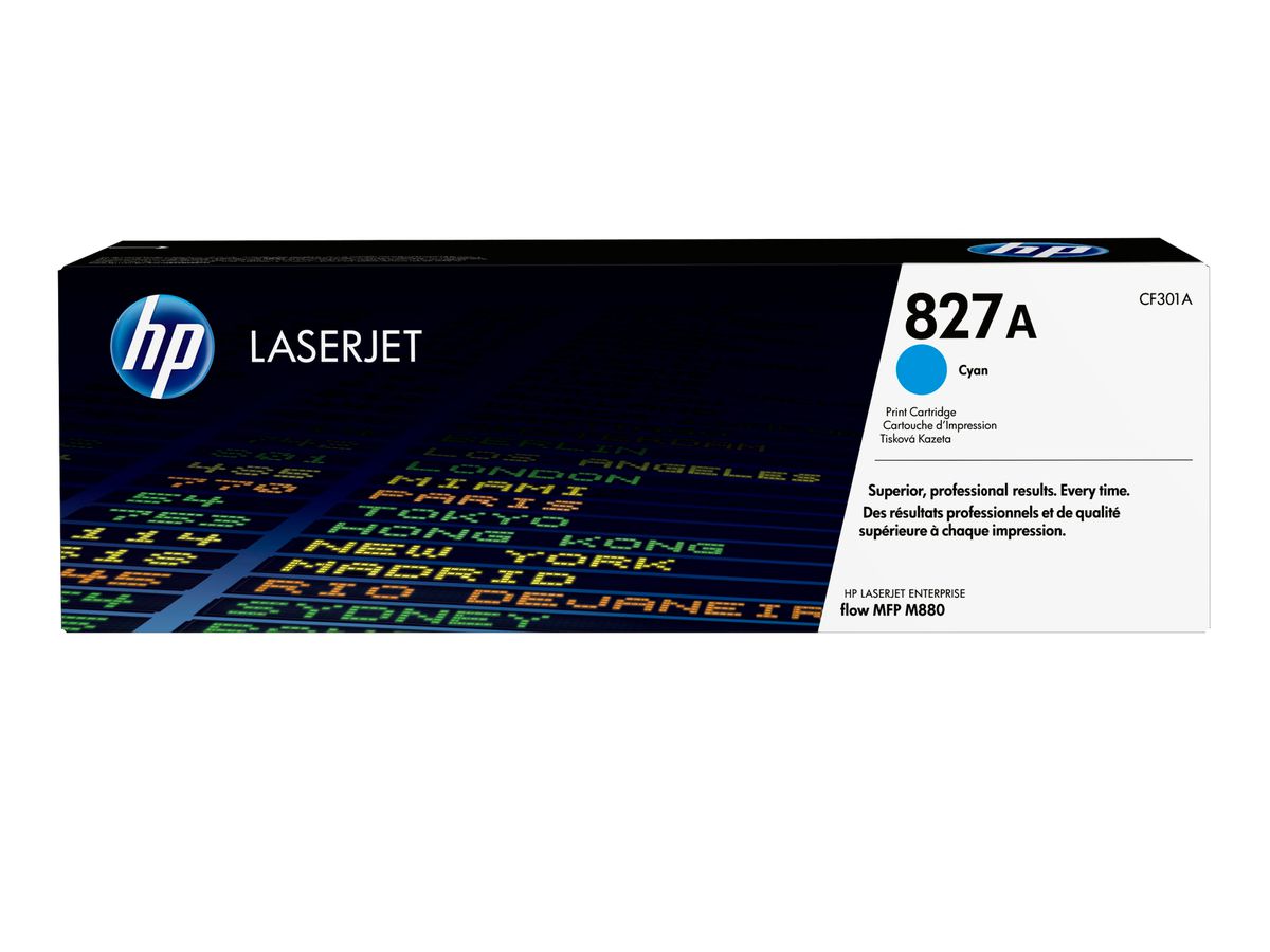 HP 827A toner LaserJet cyan authentique