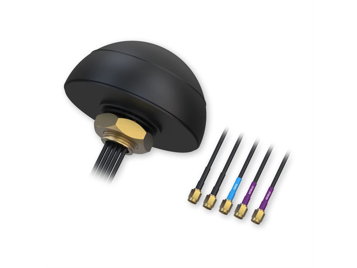 TELTONIKA PR1KCO28 Antenne de toit, COMBO MIMO MOBIL/GNSS/WIFI SMA