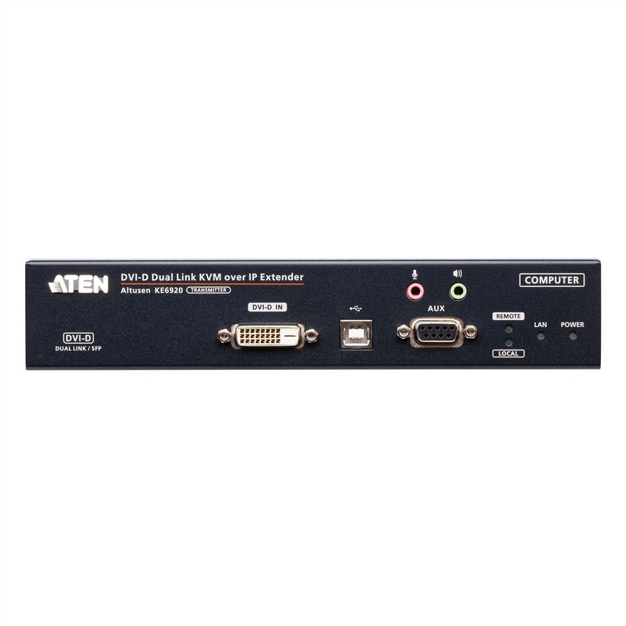 ATEN KE6920T Émetteur KVM 2K DVI-D Dual Link sur IP avec double SFP