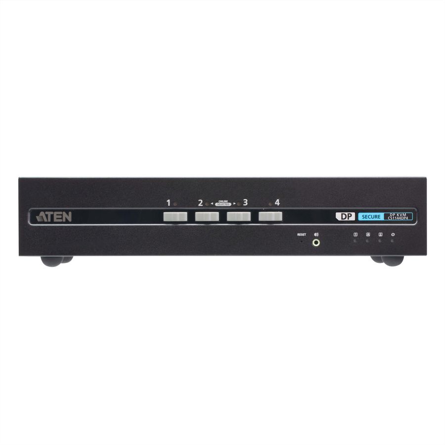 ATEN CS1144DP4 Commutateur KVM sécurisé DisplayPort à 4 ports USB et double affichage