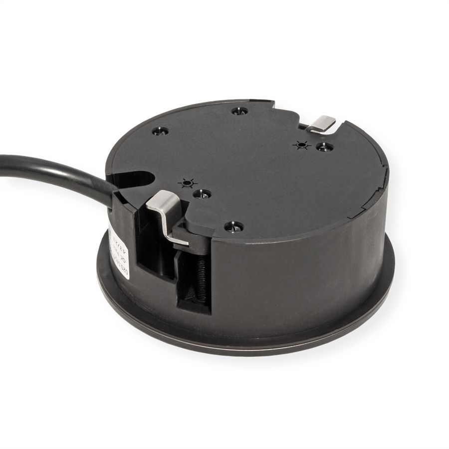 BACHMANN TWIST 2 1xUTE 1xUSB A/C 22W 2,0m AEH RAL9005 30GE rond, Mess.p.Ph. 3G4 CEE32A Lan Commutation p.D.