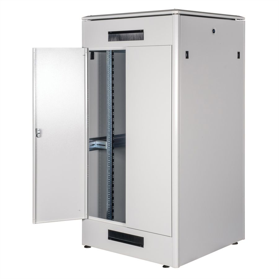 ROLINE 19" Baie réseau Pro 32U, 800x800 LxP Porte verre gris