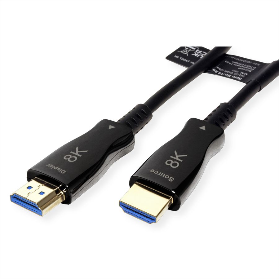 VALUE Câble Ultra HDMI actif optique 8K, 50 m