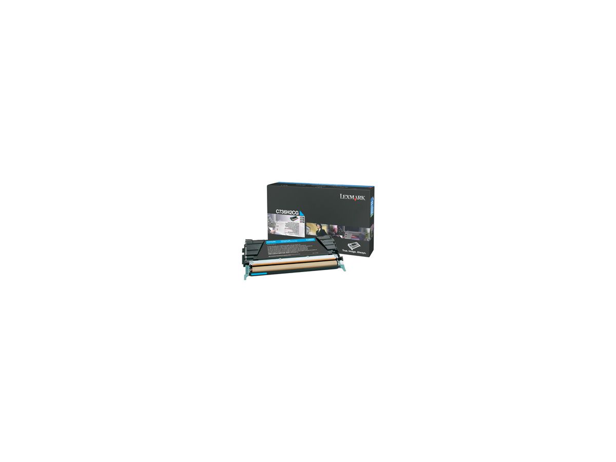 Lexmark C736, X736, X738 Original Cyan 1 pièce(s)