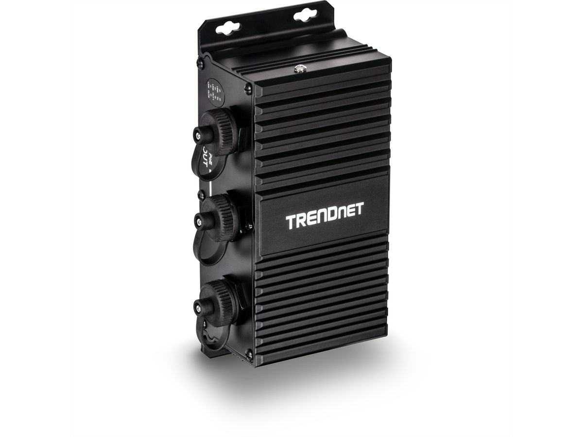 TRENDnet TI-EU120 Extenseur UPoE Gigabit extérieur industriel à 2 ports