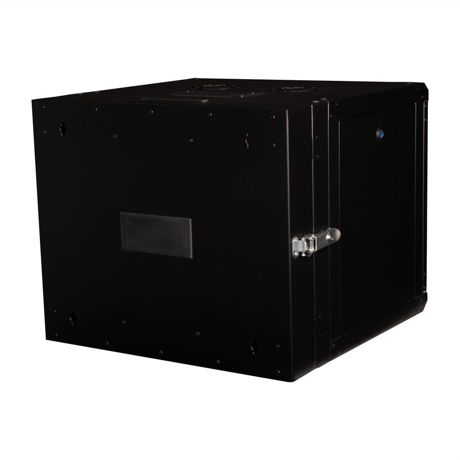 ROLINE 19" Boîtier mural Pro 9U, 600x600 LxP pivotant en 2 parties noir