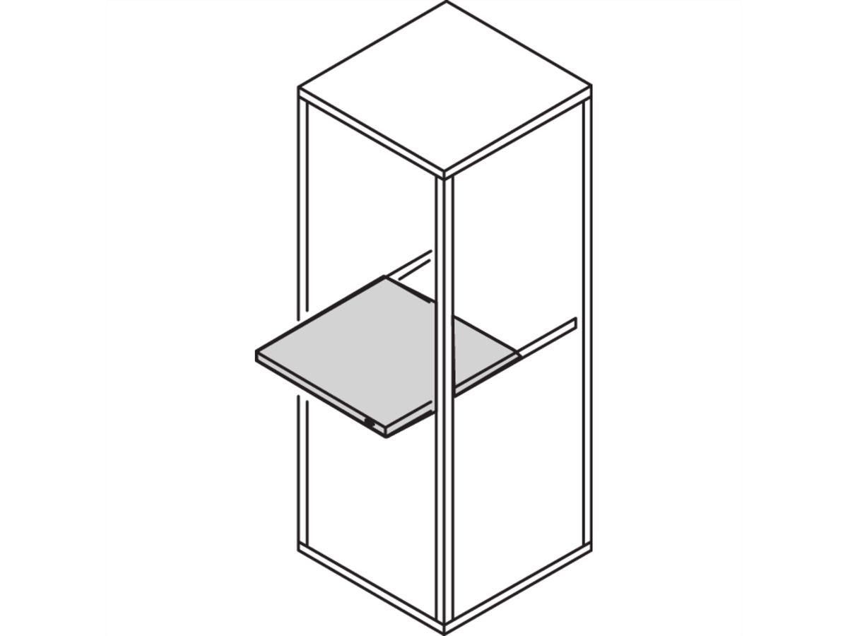 Glissière télescopique Eurorack SCHROFF, 800 mm