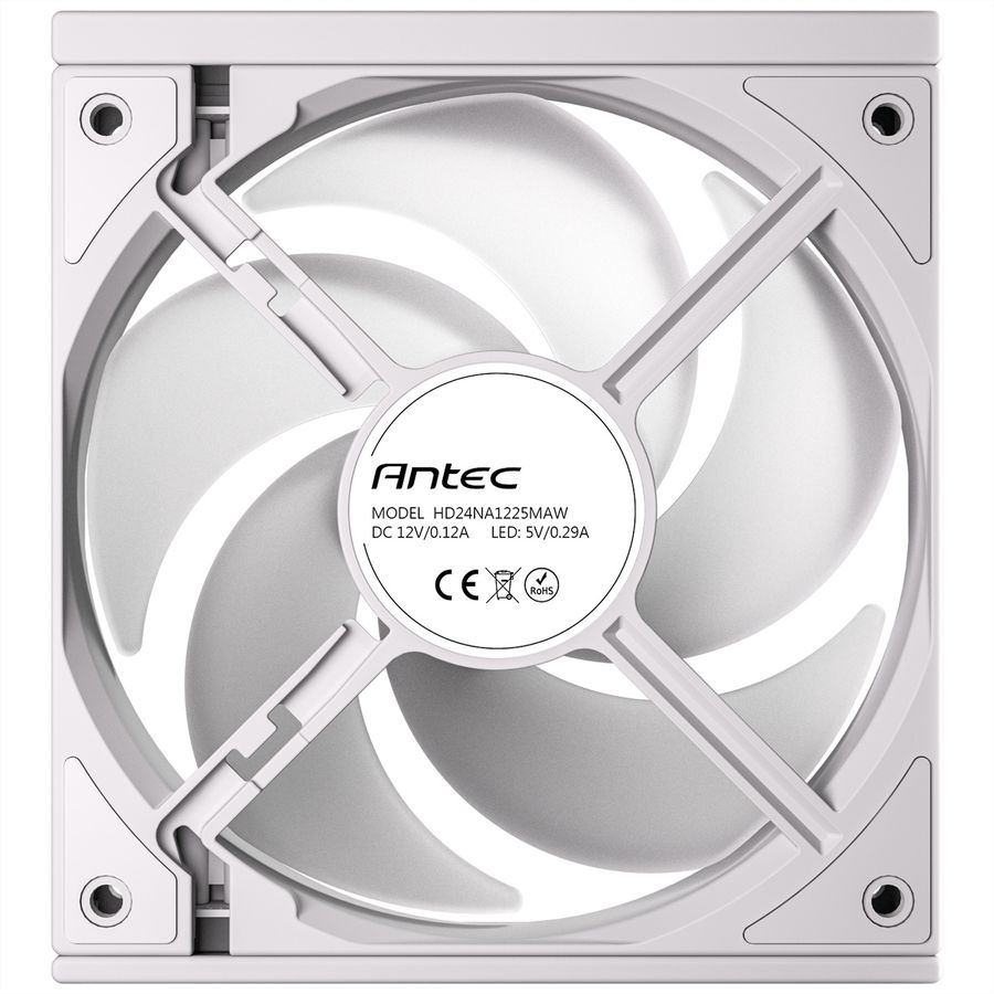 ANTEC C120R ARGB White Ventilateur de boîtier PC, pack de 3, blanc