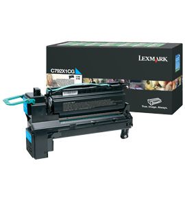 Lexmark C792X1CG Cartouche de toner Original Cyan 1 pièce(s)