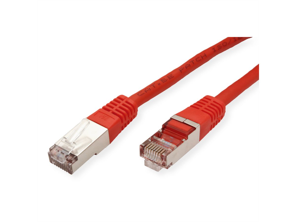 Cordon ROLINE Cat.5e (Classe D) S/FTP AWG26, rouge, 2 m