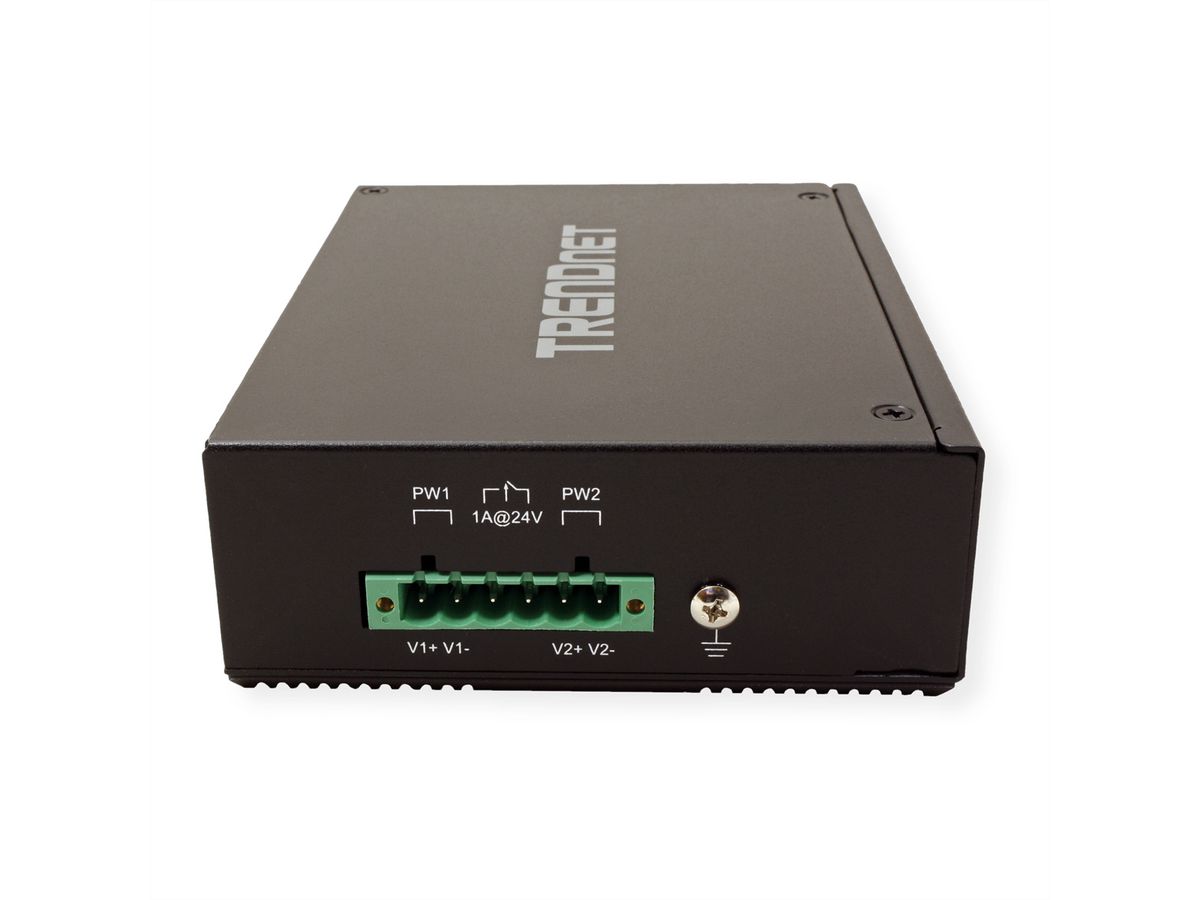 TRENDnet TI-PG80 Switch Rail DIN PoE+ Gigabit industriel renforcé à 8 ports