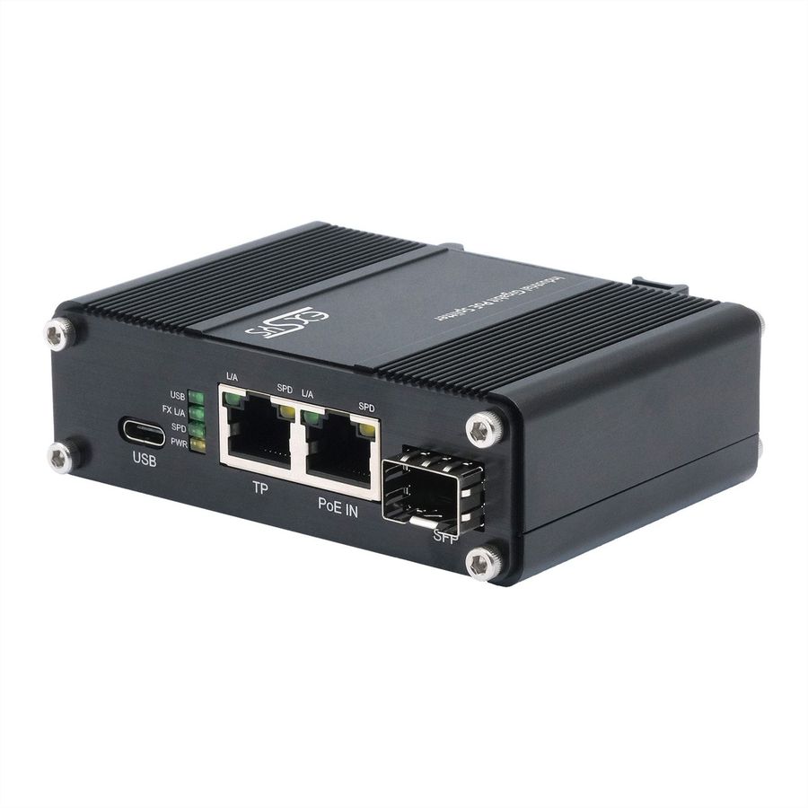 EXSYS EX-60328 Splitter Gigabit PoE++ USB-C PD 60 W, SFP, adaptateur réseau