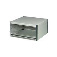 SCHROFF RatiopacPRO AIR, coffret de bureau, blindage rétrofitable, face avant, 6/7 U, 63 CV, 375 mm