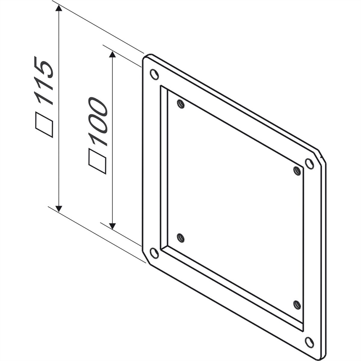 ROLINE Adaptateur VESA 75x75 sur 100x100