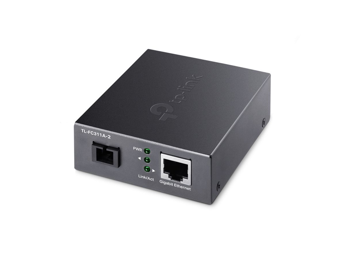 TP-Link TL-FC311A-2 convertisseur de support réseau 1000 Mbit/s Noir