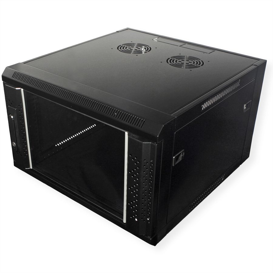 VALUE Armoire murale 6UH (HxLxP) 368 x 570 x 600mm, noir