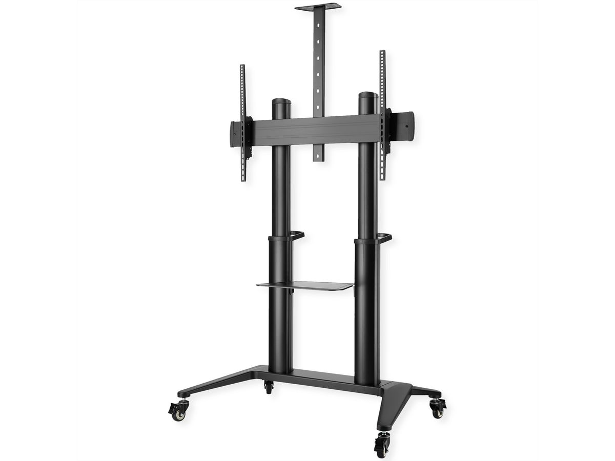 ROLINE Support LCD/TV sur roues, jusqu'à 140 kg, noir