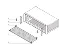 SCHROFF PropacPRO Capot avant, charnières en bas, 3 U, 28 HP