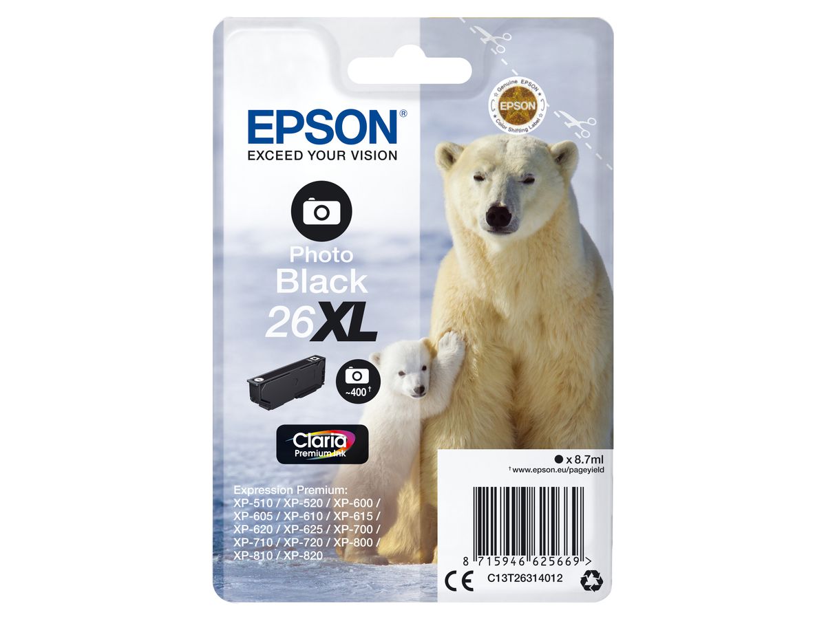 Epson Cartouche "Ours Polaire" - Encre Claria Premium N Photo (XL)