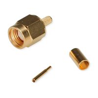 TELEGÄRTNER Connecteur SMA à sertir pour RG-316/U, plaqué or Connexion à souder/à sertir