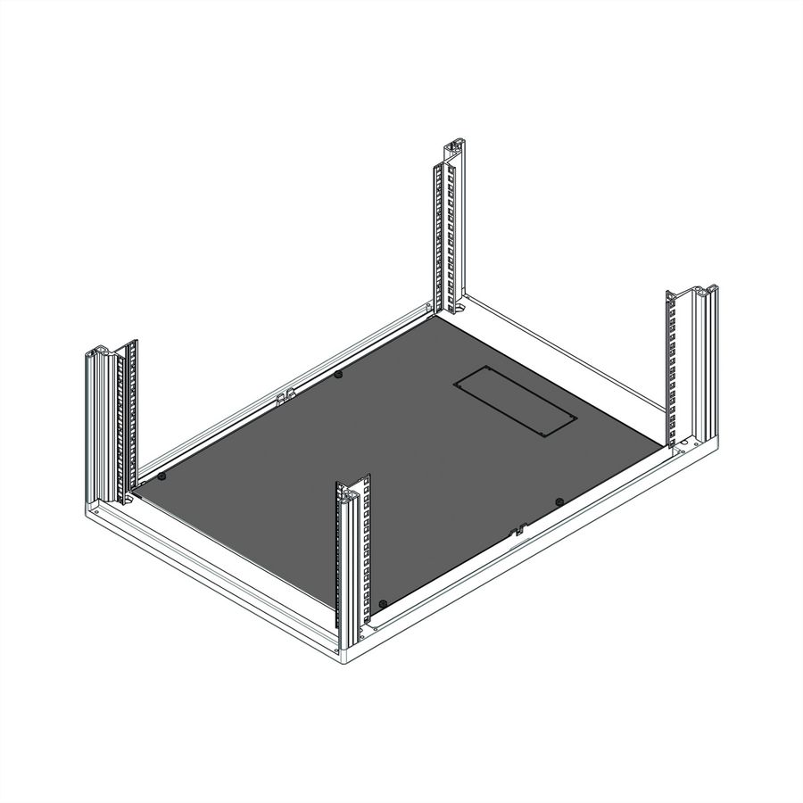 SCHROFF Novastar, plaque de base pour charges lourdes, 553W 500D