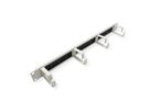 ROLINE Passe-câbles 19" 1UH, 4 étriers et brosse, gris