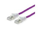 Cordon DÄTWYLER Cat.6A (Classe EA) S/FTP, CU 7702 flex LSOH, AMP v2, violet, 0,5 m