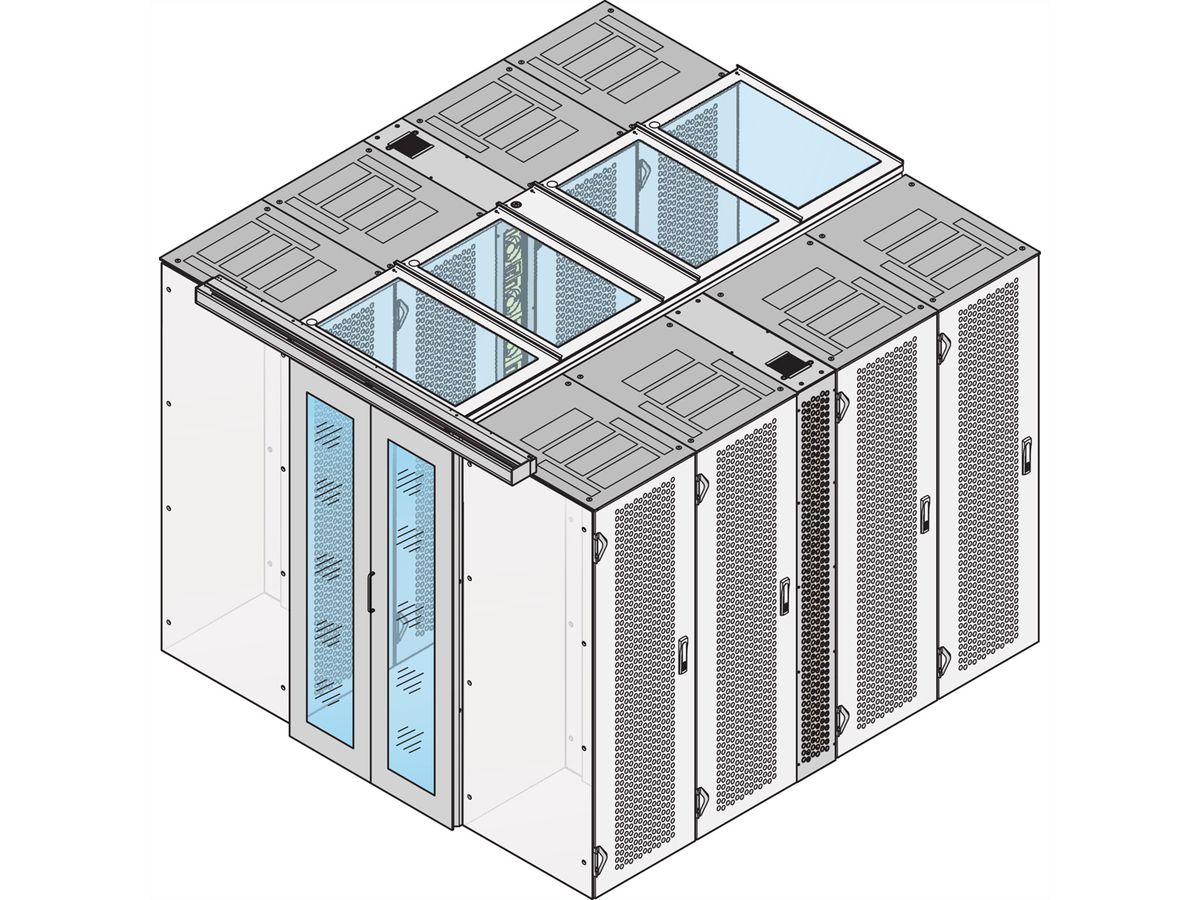 Capot de protection d'allée SCHROFF, 1200W 300D