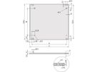 SCHROFF Unité enfichable de type cadre HF, face avant, blindage Refrofit avec joint en acier, 3 U, 12 HP