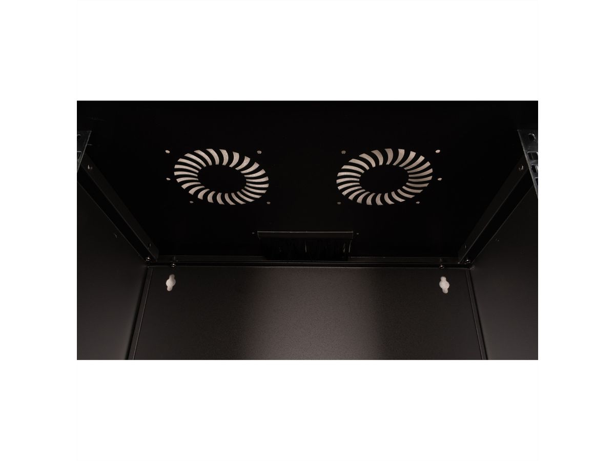 ROLINE 19" Boîtier mural Basic 12U, 540x400 LxP En kit noir