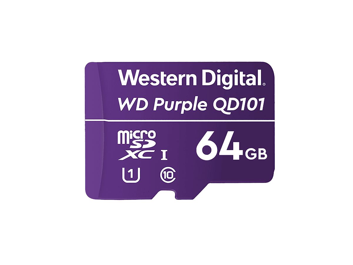 Western Digital WD Purple SC QD101 mémoire flash 64 Go MicroSDXC Classe 10