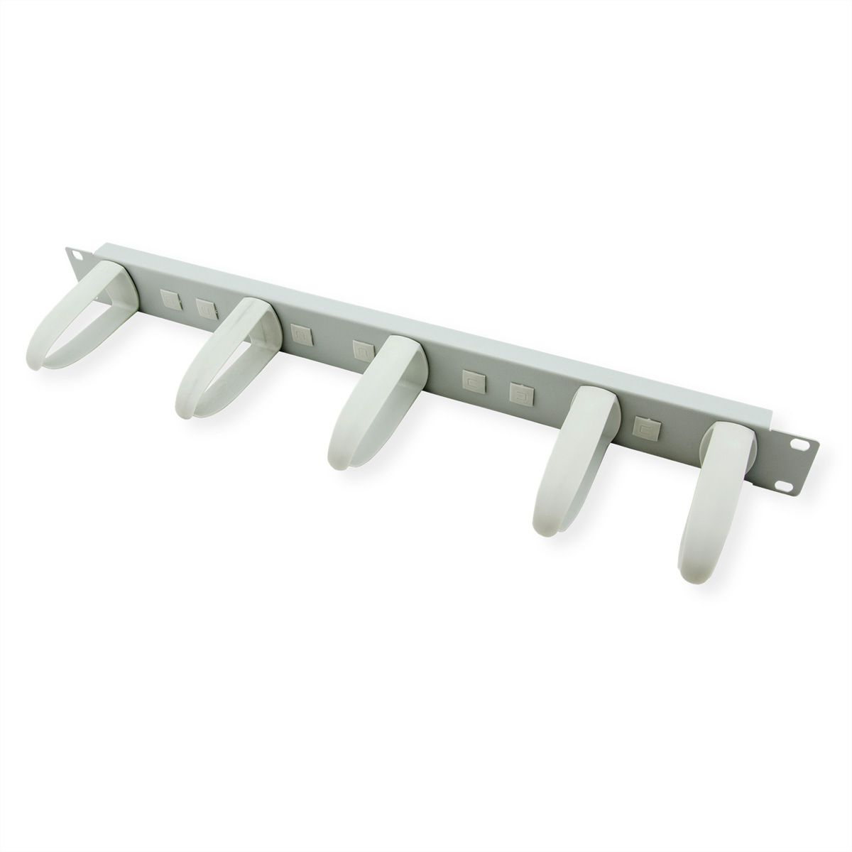 VALUE Passe-câbles 19" 1 UH avec 5 arceaux, gris