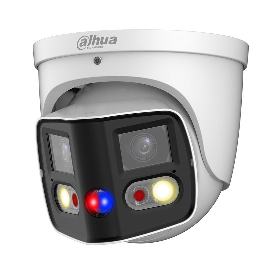 DAHUA IPC-PDW3849P-A180-E2-AS-PV-0280B Caméra Eyeball 2x4MP, TiOC Fixed-focal WizSense