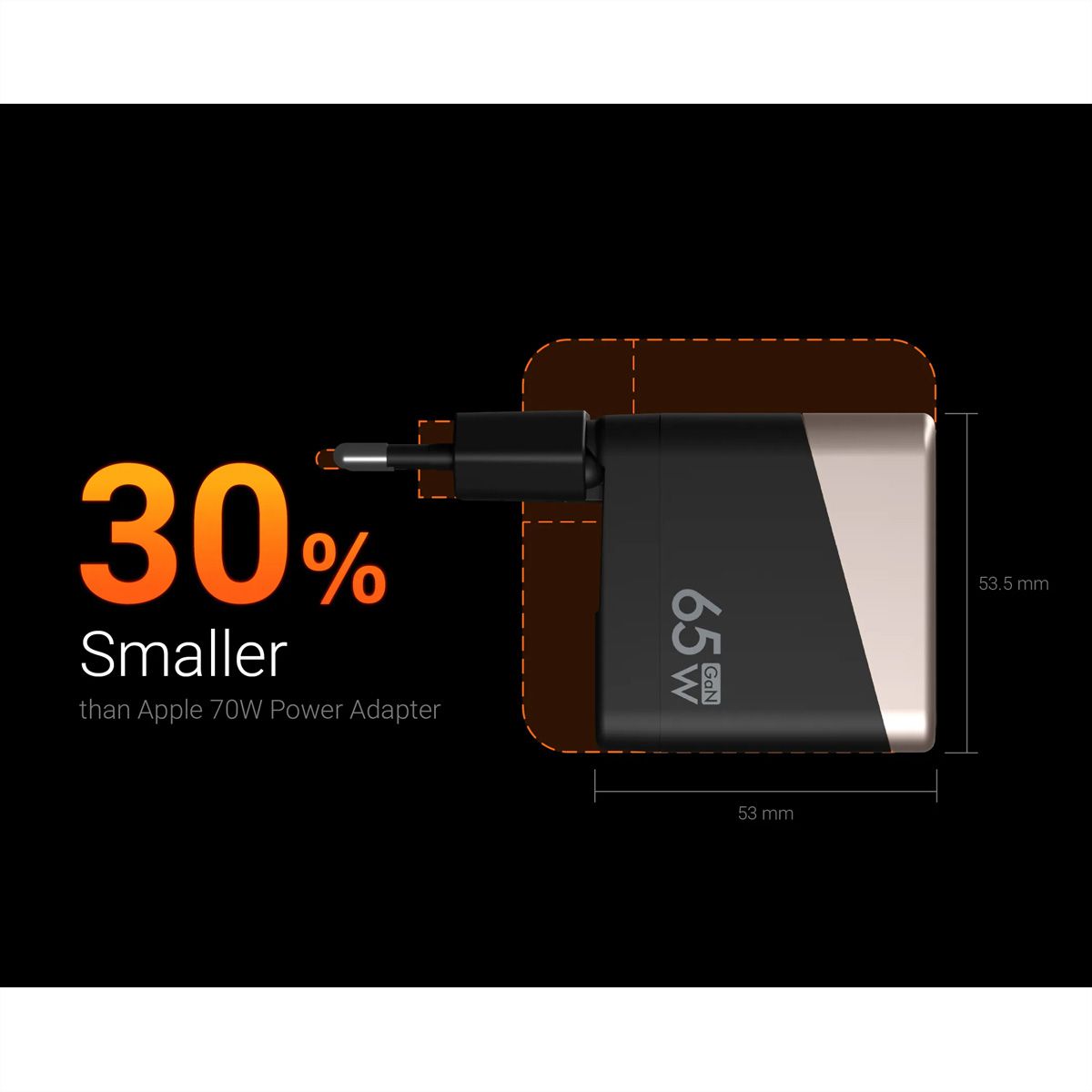 ATEN UP365 Chargeur GaN 65 W à 3 ports
