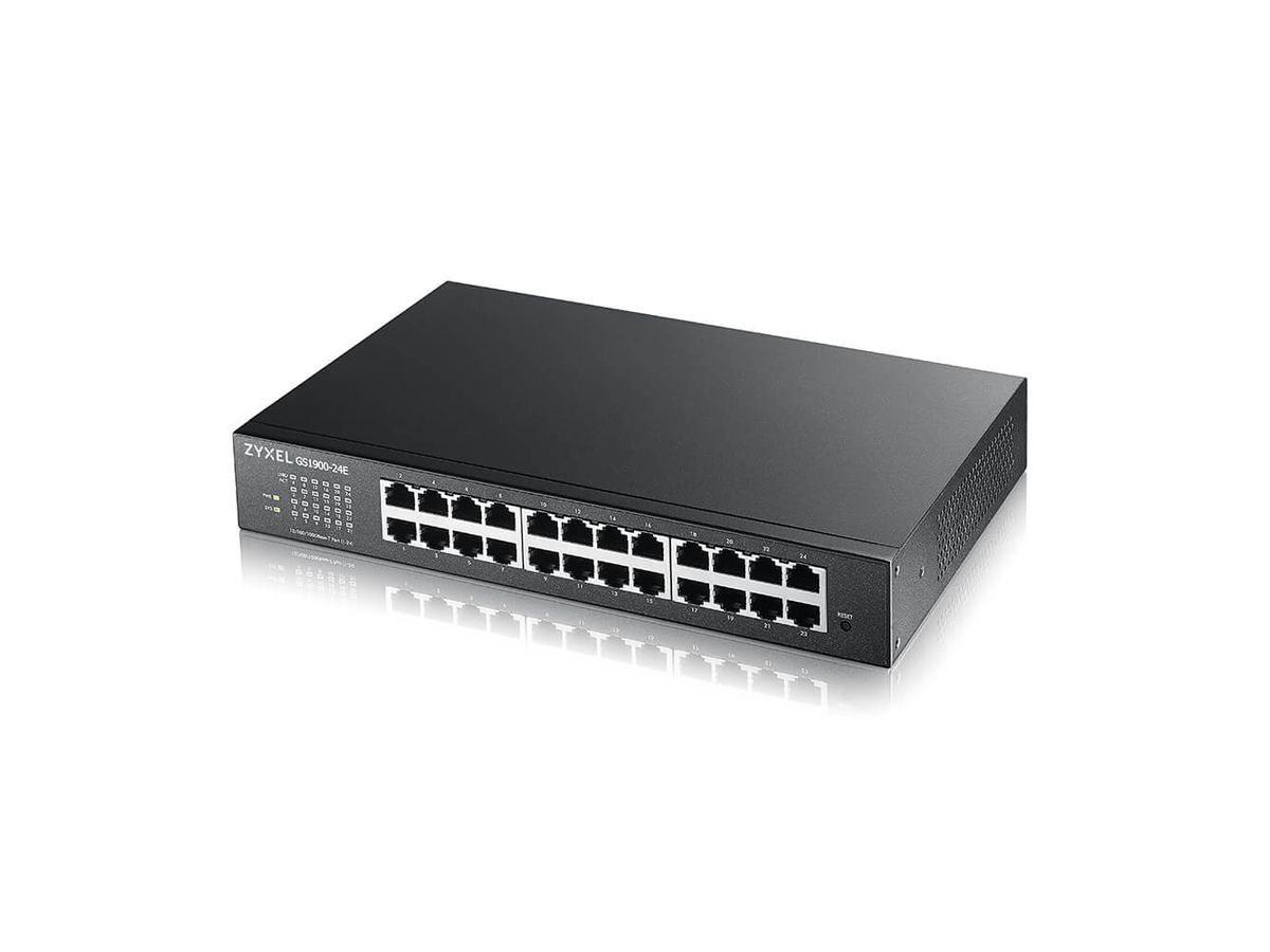 Zyxel GS1900-24E-EU0103F commutateur réseau Géré L2 Gigabit Ethernet (10/100/1000) 1U Noir