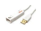 ROLINE Rallonge USB 2.0 blanche pour 12.04.1085, 12 m