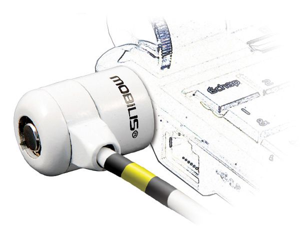 Mobilis Corporate Key câble antivol Blanc 1,8 m