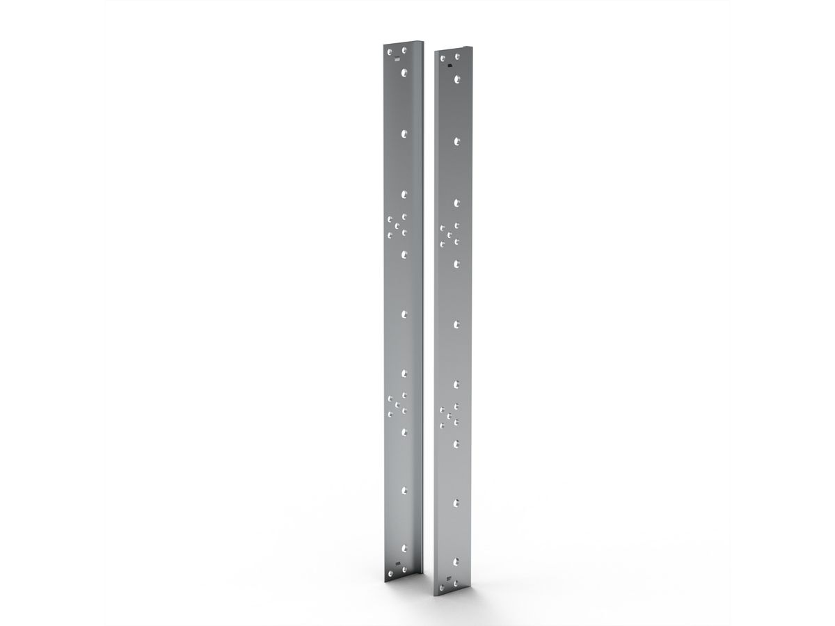 Cornière arrière SCHROFF EuropacPRO pour joint CEM en acier inoxydable pour panneau latéral, 9 U