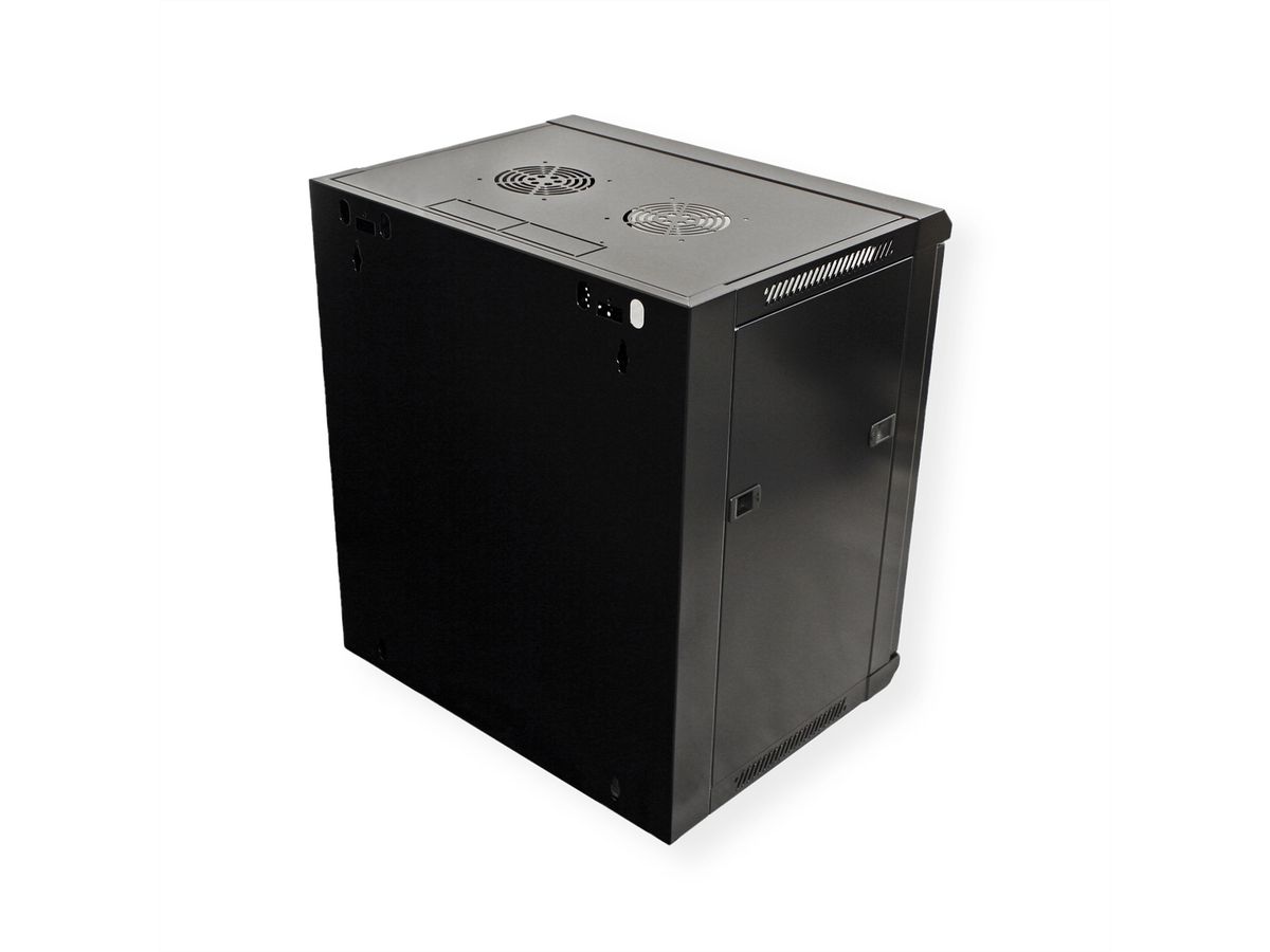 VALUE Armoire murale 12 UH (HxLxP) 640x570x450mm, noir