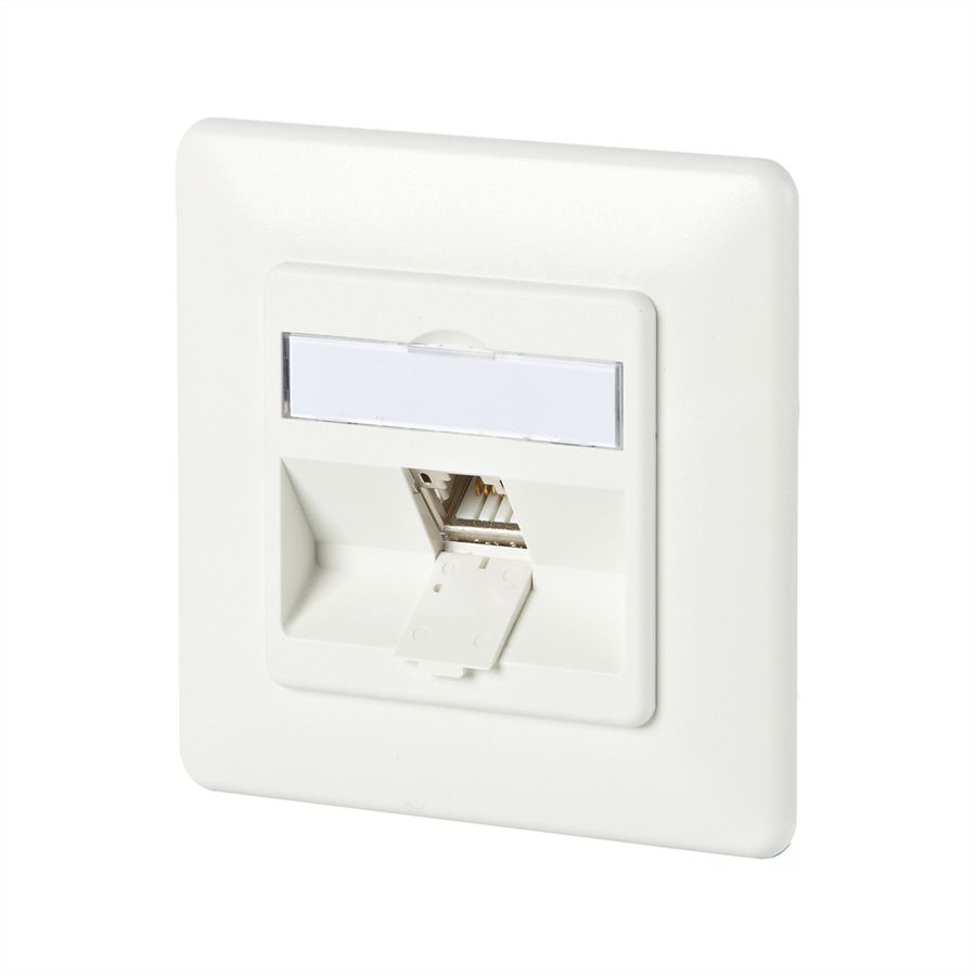 METZ CONNECT C6Amodul 1 port 180°M UP blanc pur